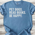 Dogs Books Happy T-Shirt