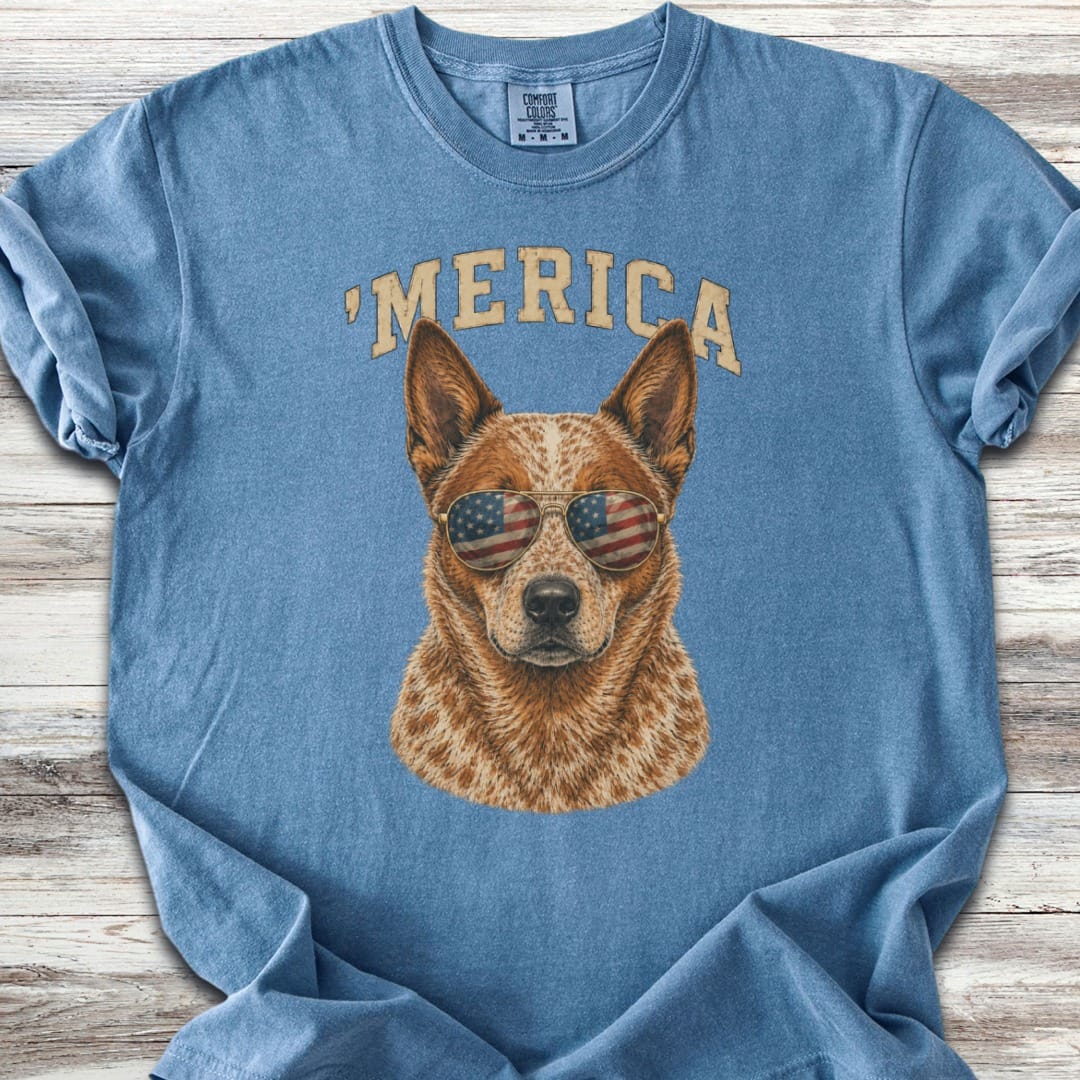 Australian Cattle Dog Red 'Merica T-Shirt