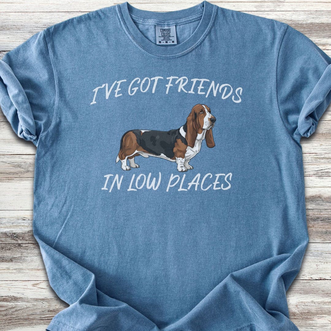 Basset Hound Low Places T-Shirt