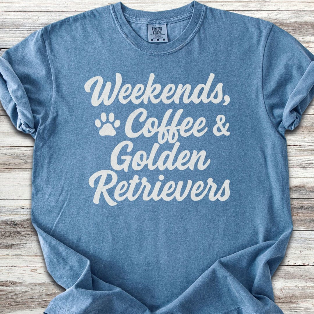 Golden Retriever Weekends T-Shirt