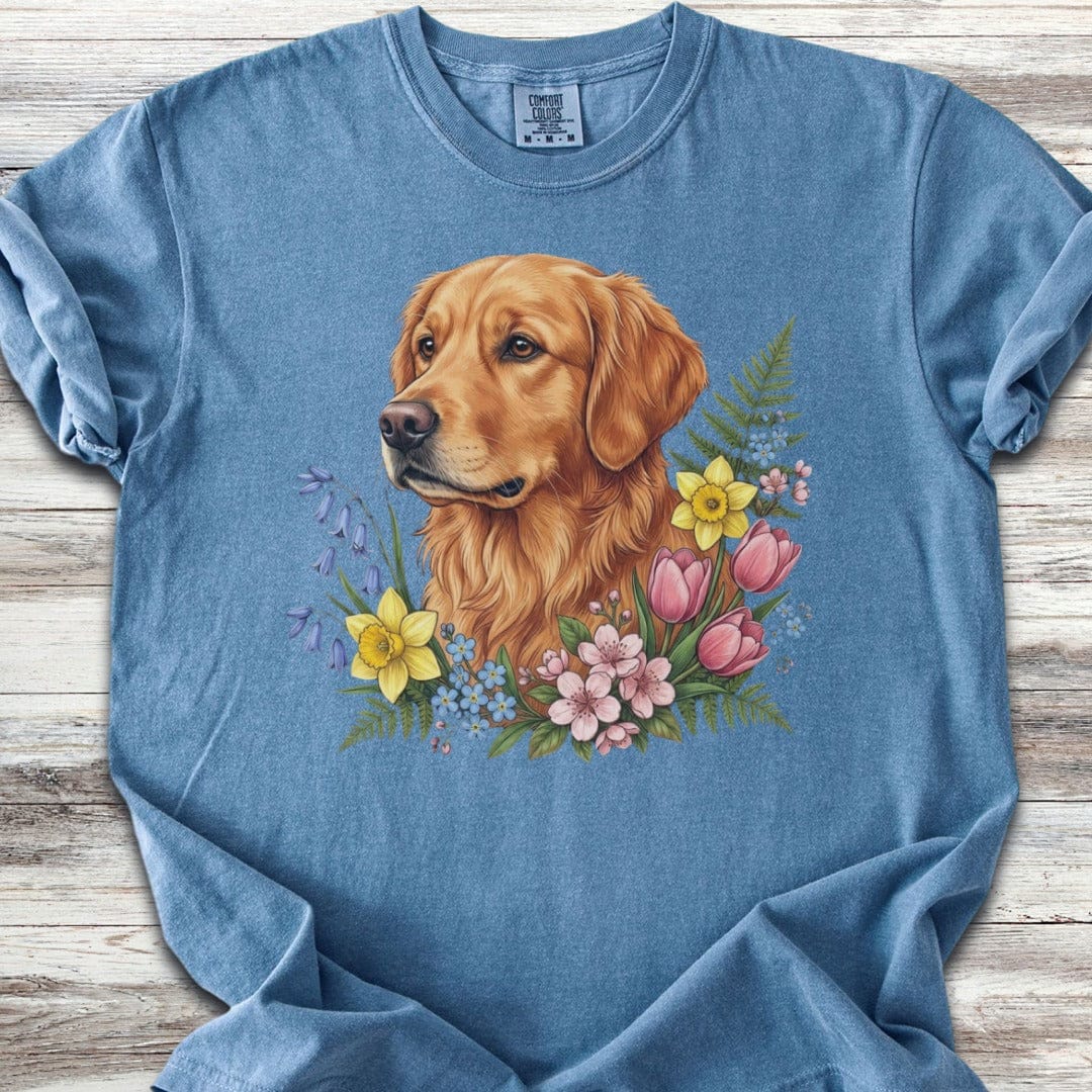 Golden Retriever Spring Portrait T-Shirt