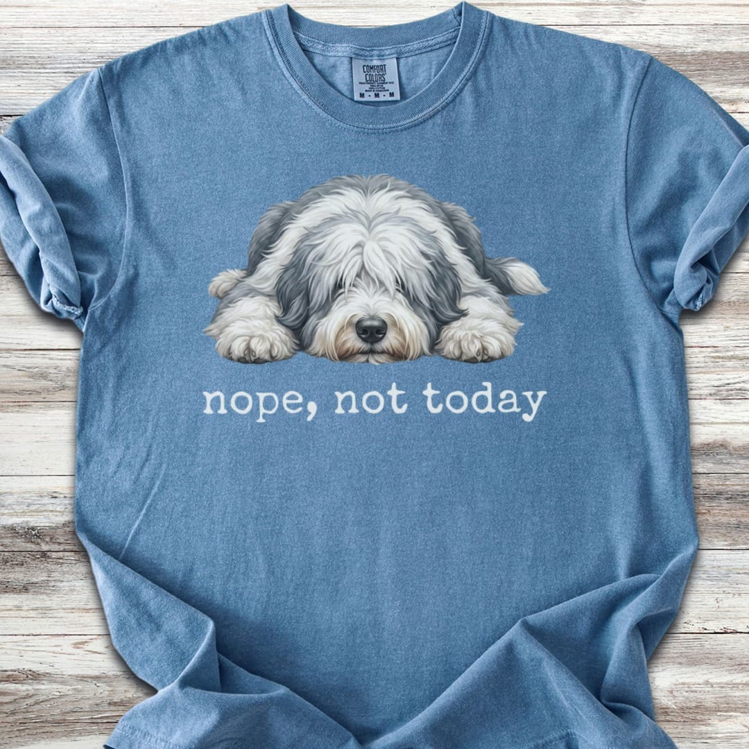Old English Sheepdog Nope T-Shirt