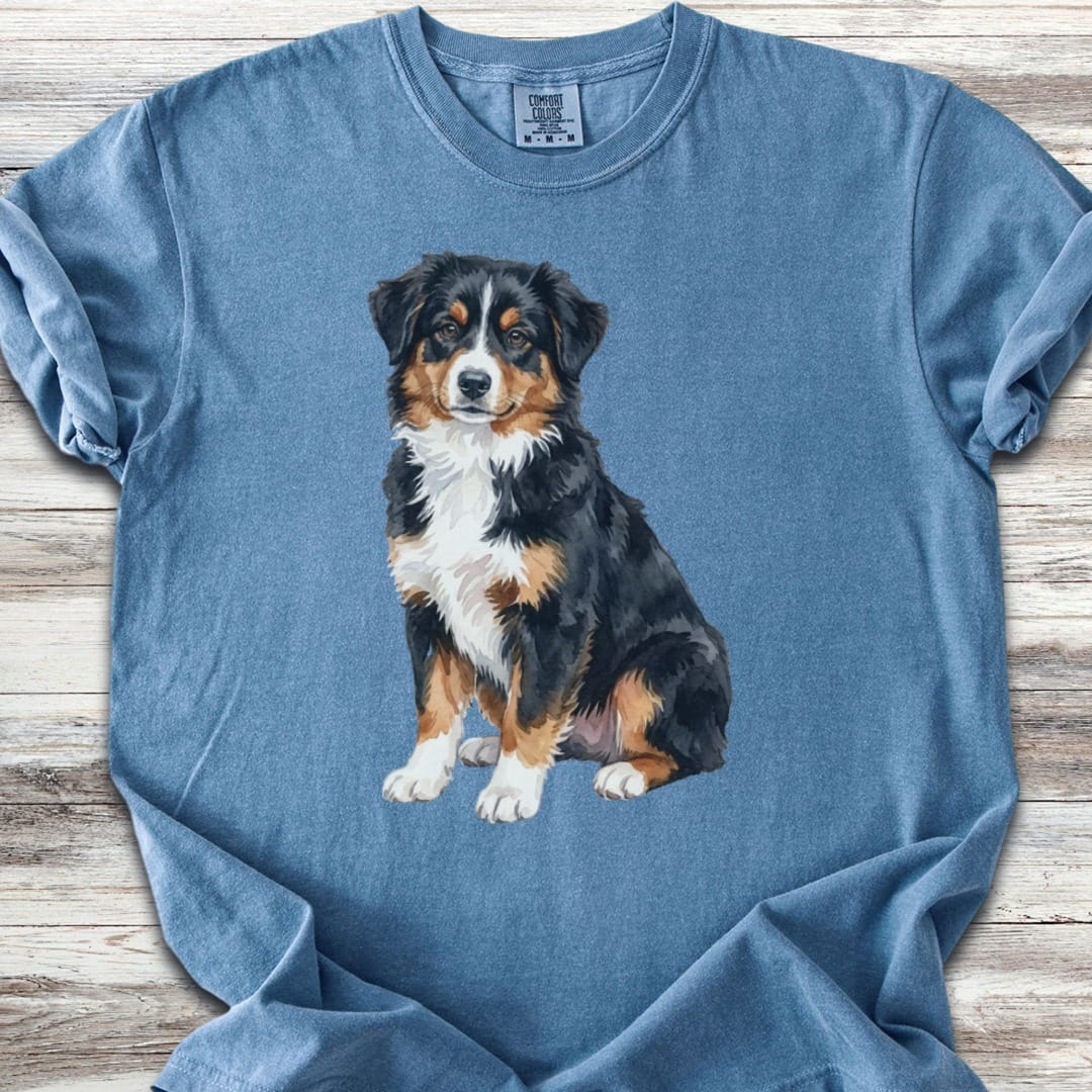 Australian Shepherd Tri Watercolor T-Shirt