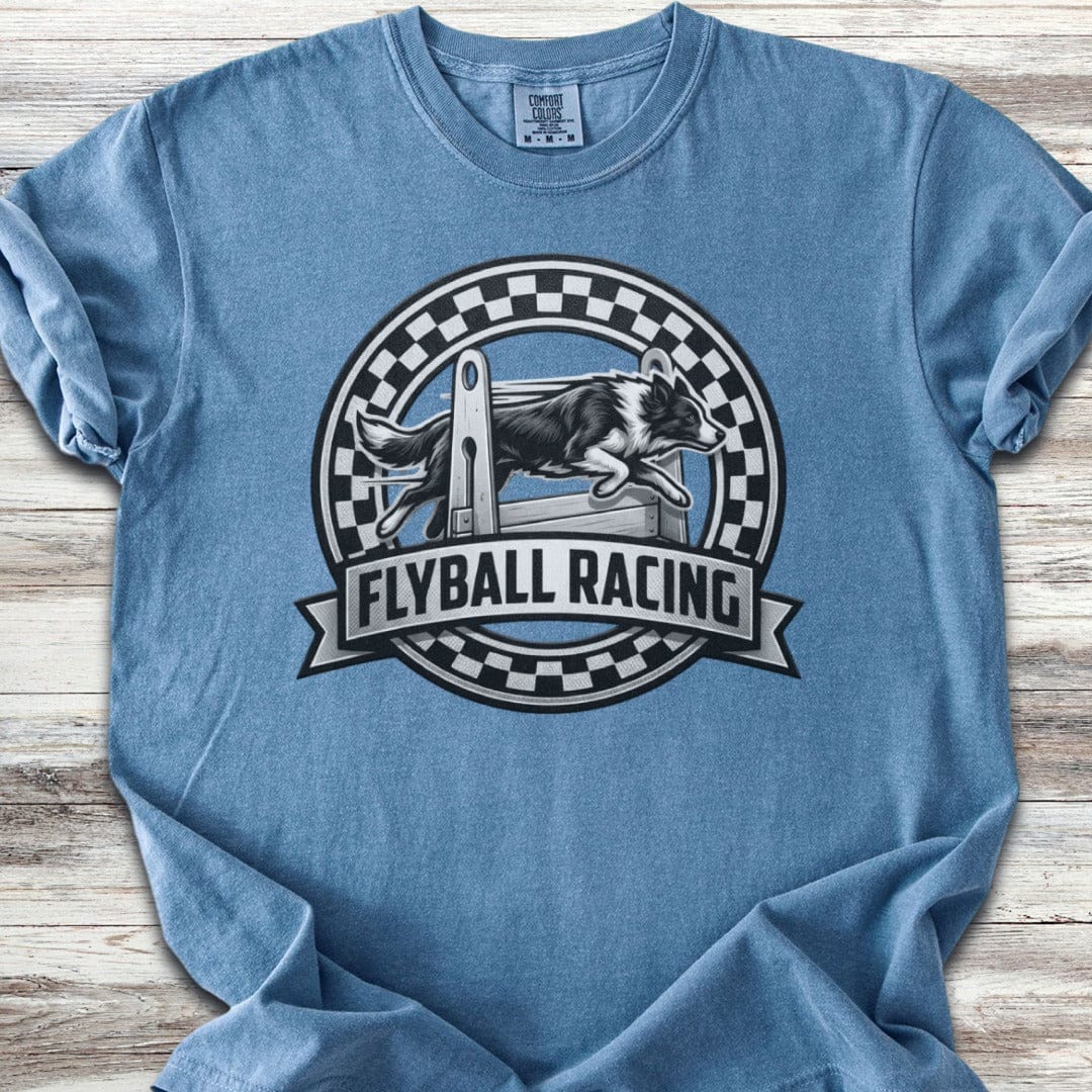 Border Collie Flyball Racing T-Shirt