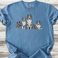 Australian Shepherd Blue Merle Trio T-Shirt