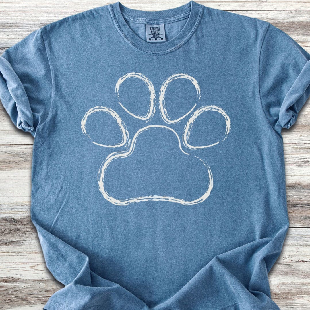 Paw Print Sketch T-Shirt