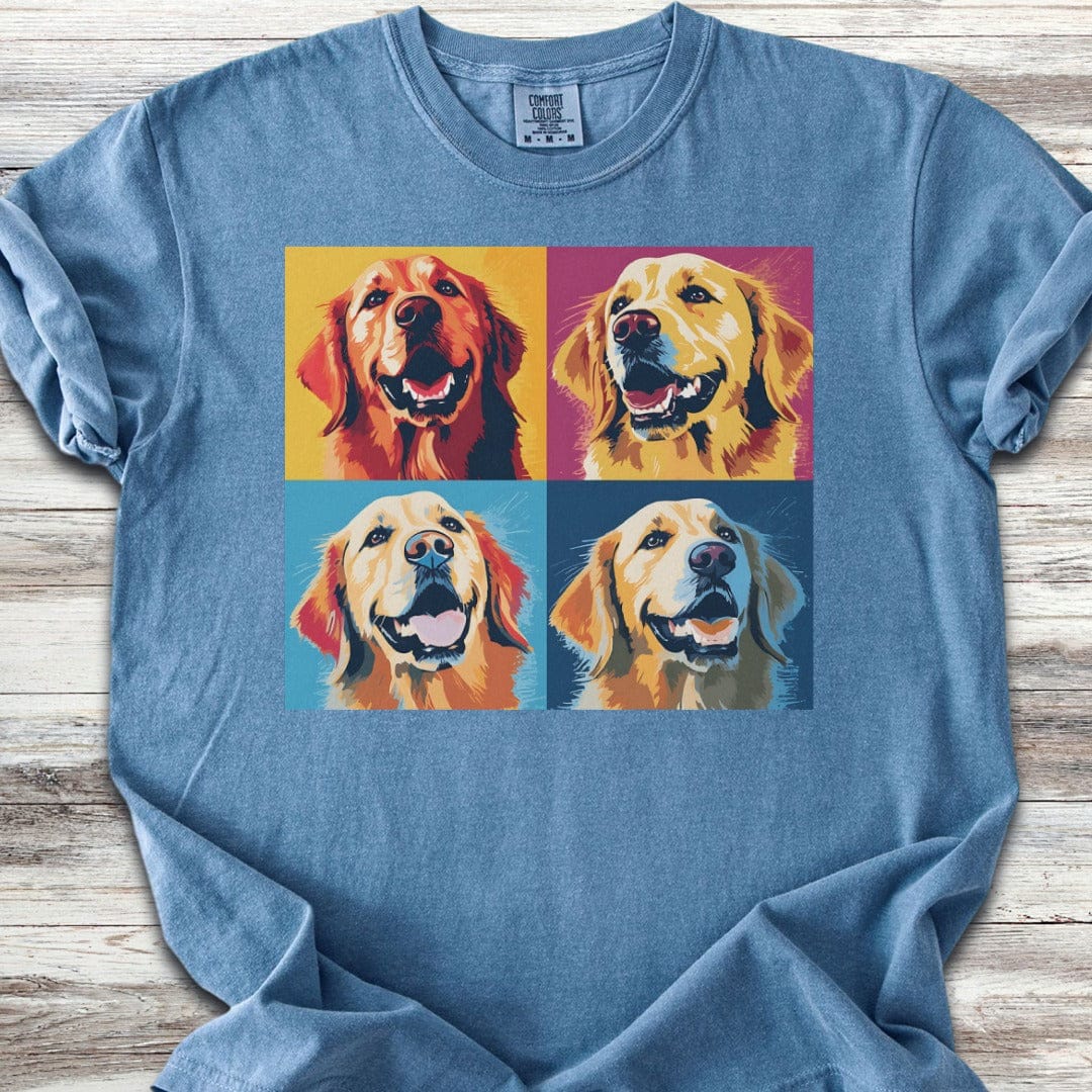 Golden Retriever Pop Art T-Shirt