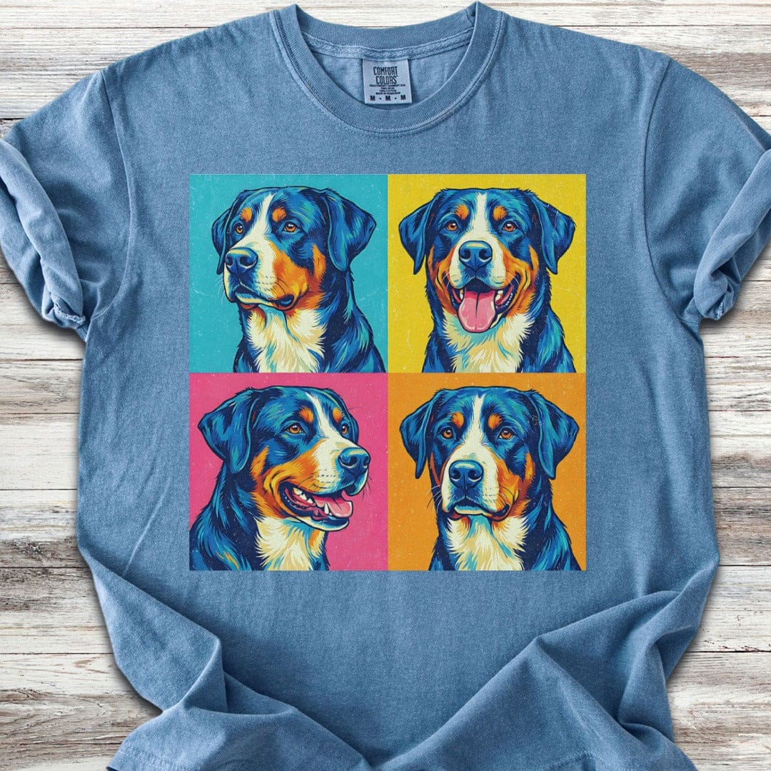 Swiss Mountain Dog Pop Art T-Shirt