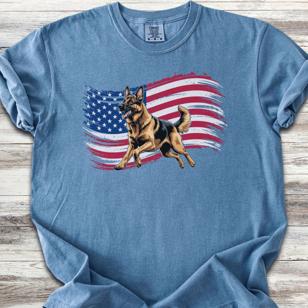 German Shepherd Patriot Run T-Shirt