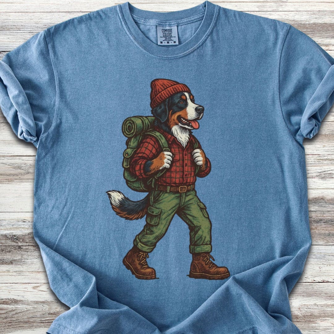 Bernese Mountain Dog Hiking T-Shirt