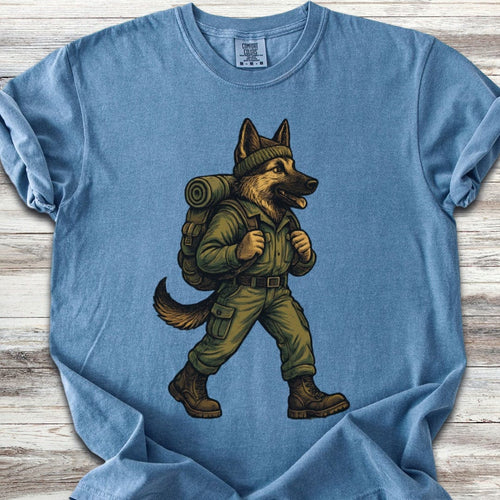 German Shepherd Hiking T-Shirt