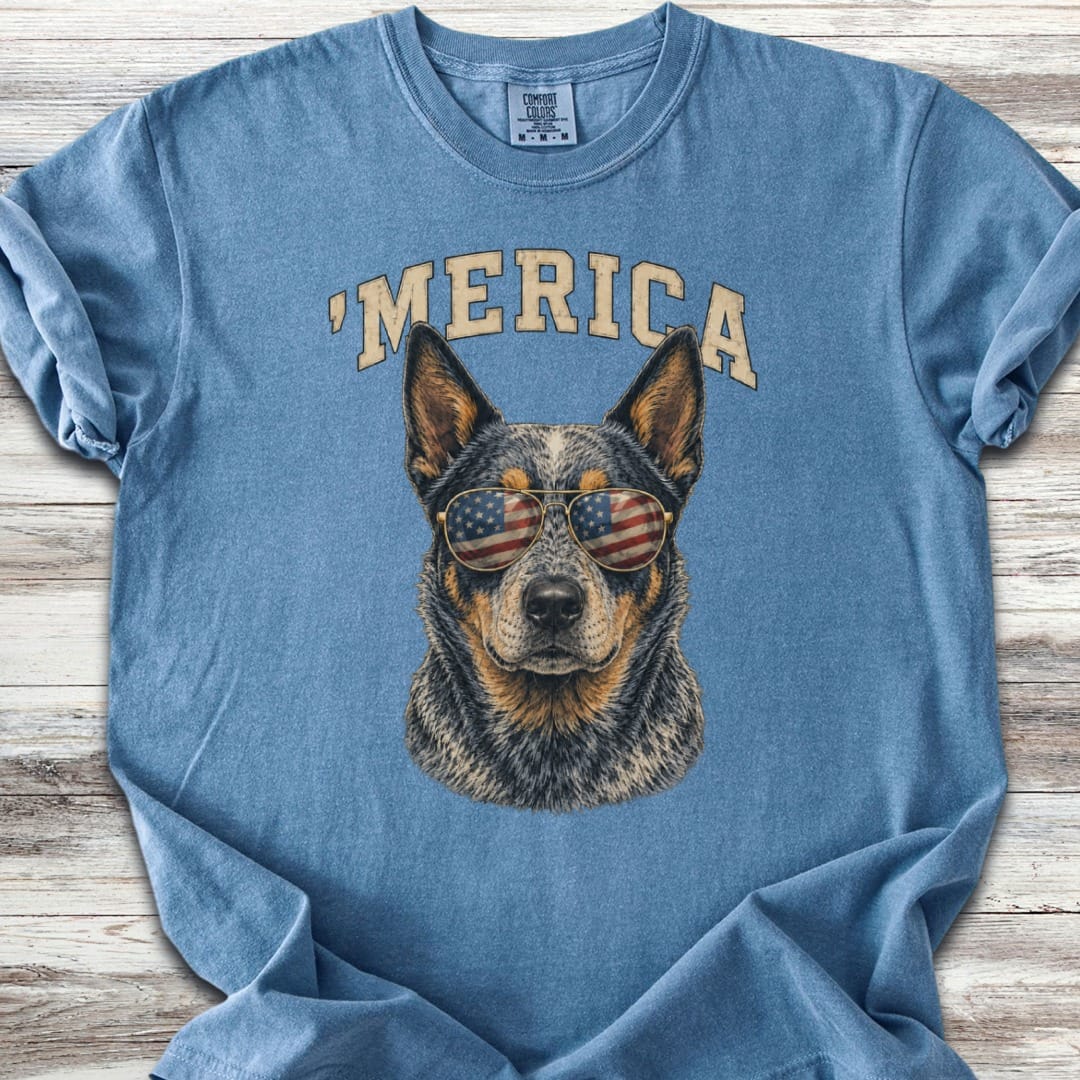 Australian Cattle Dog Blue 'Merica T-Shirt