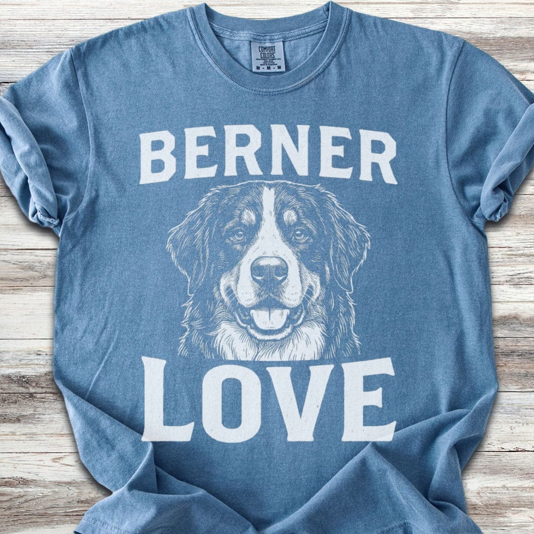 Bernese Mountain Dog Love Portrait T-Shirt