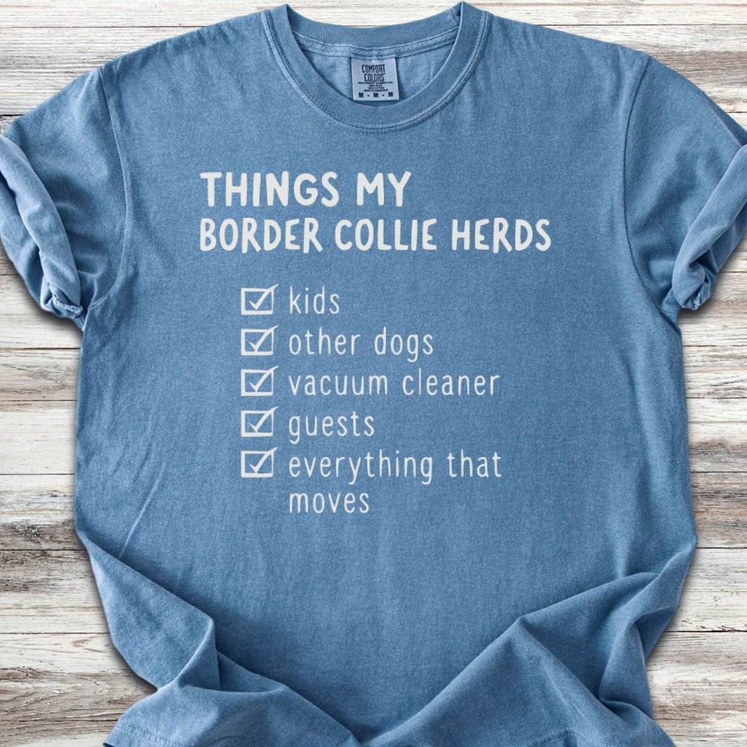 Border Collie Herding List T-Shirt