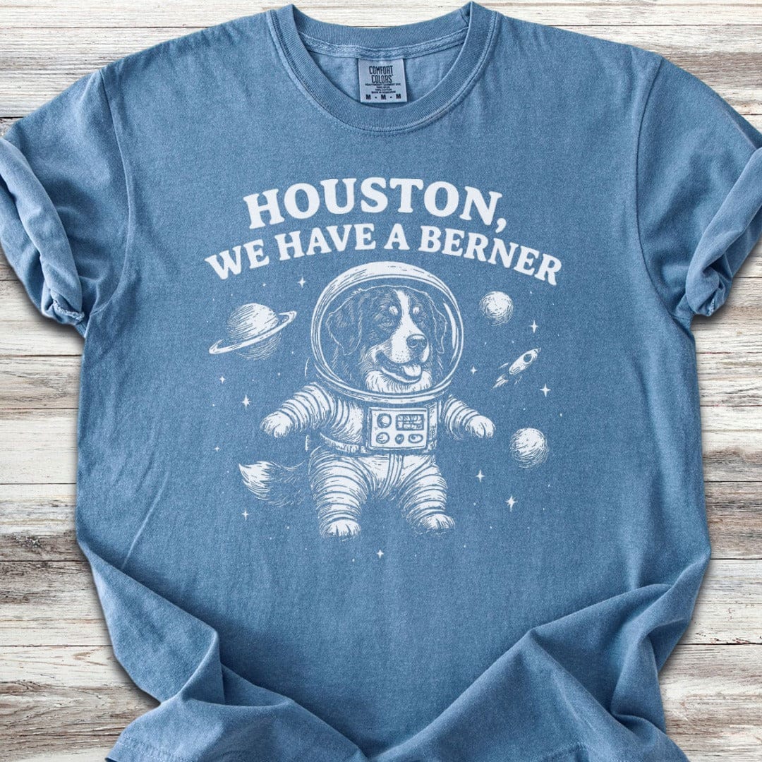 Bernese Mountain Dog Astronaut T-Shirt