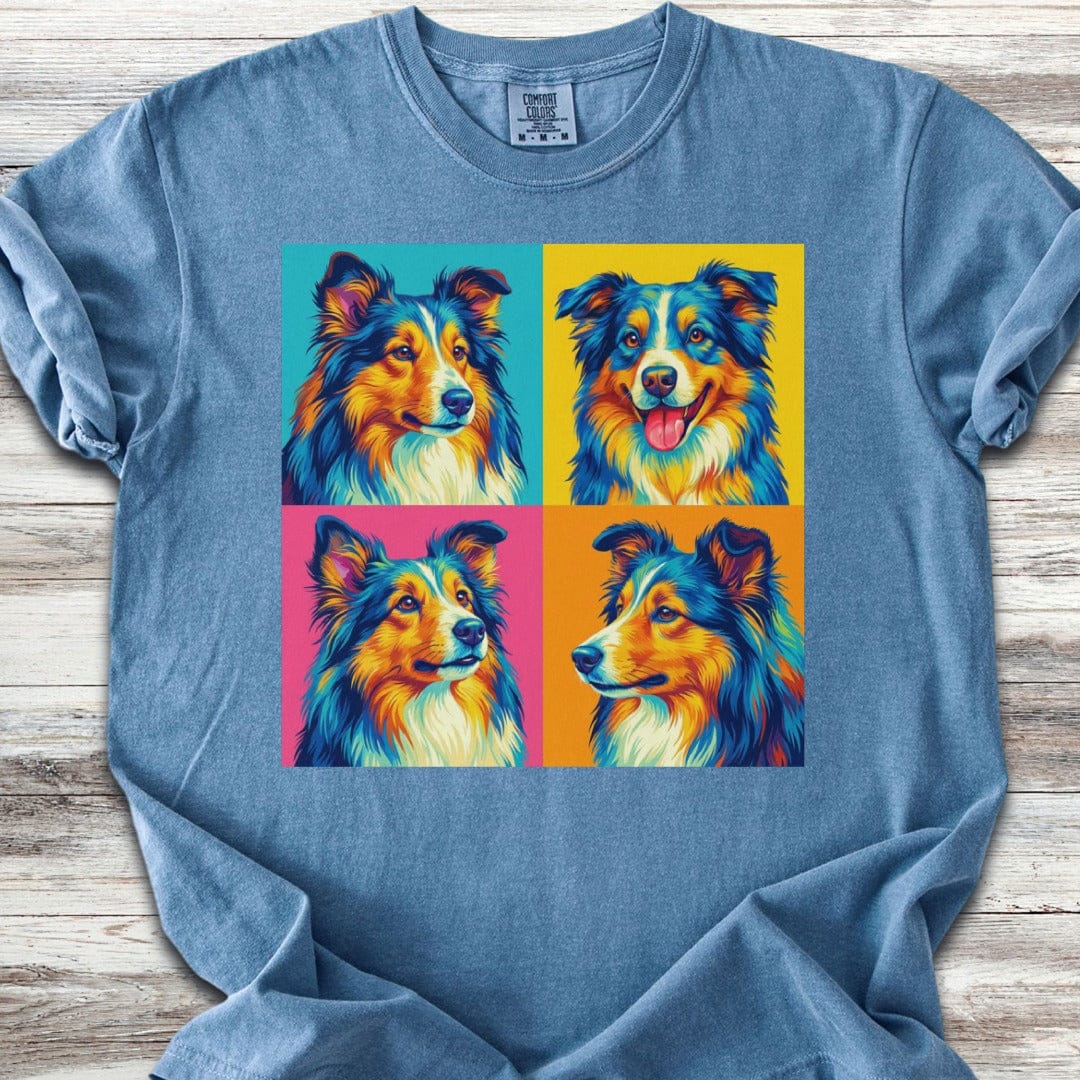 Shetland Sheepdog Pop Art T-Shirt