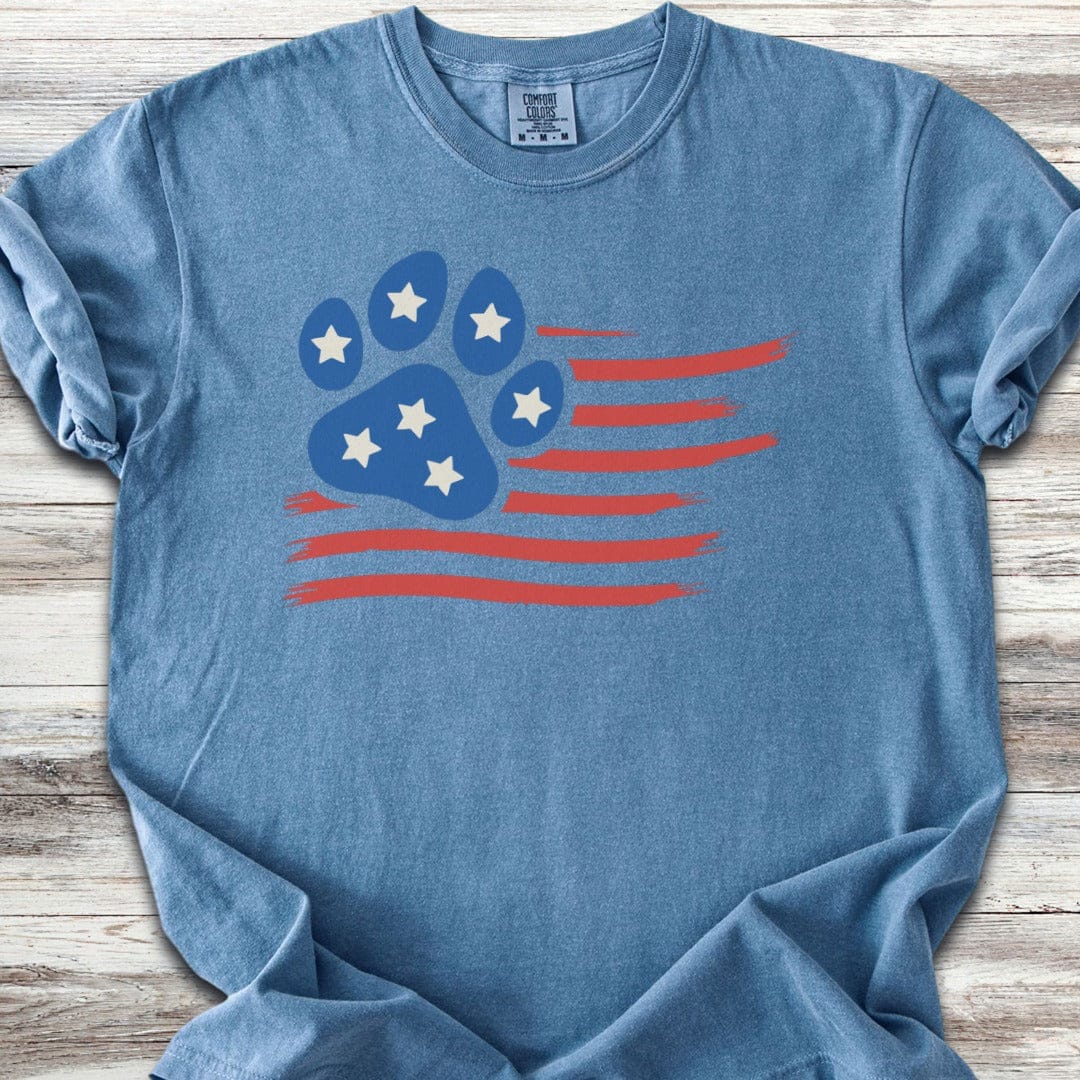 Paw Print Flag T-Shirt