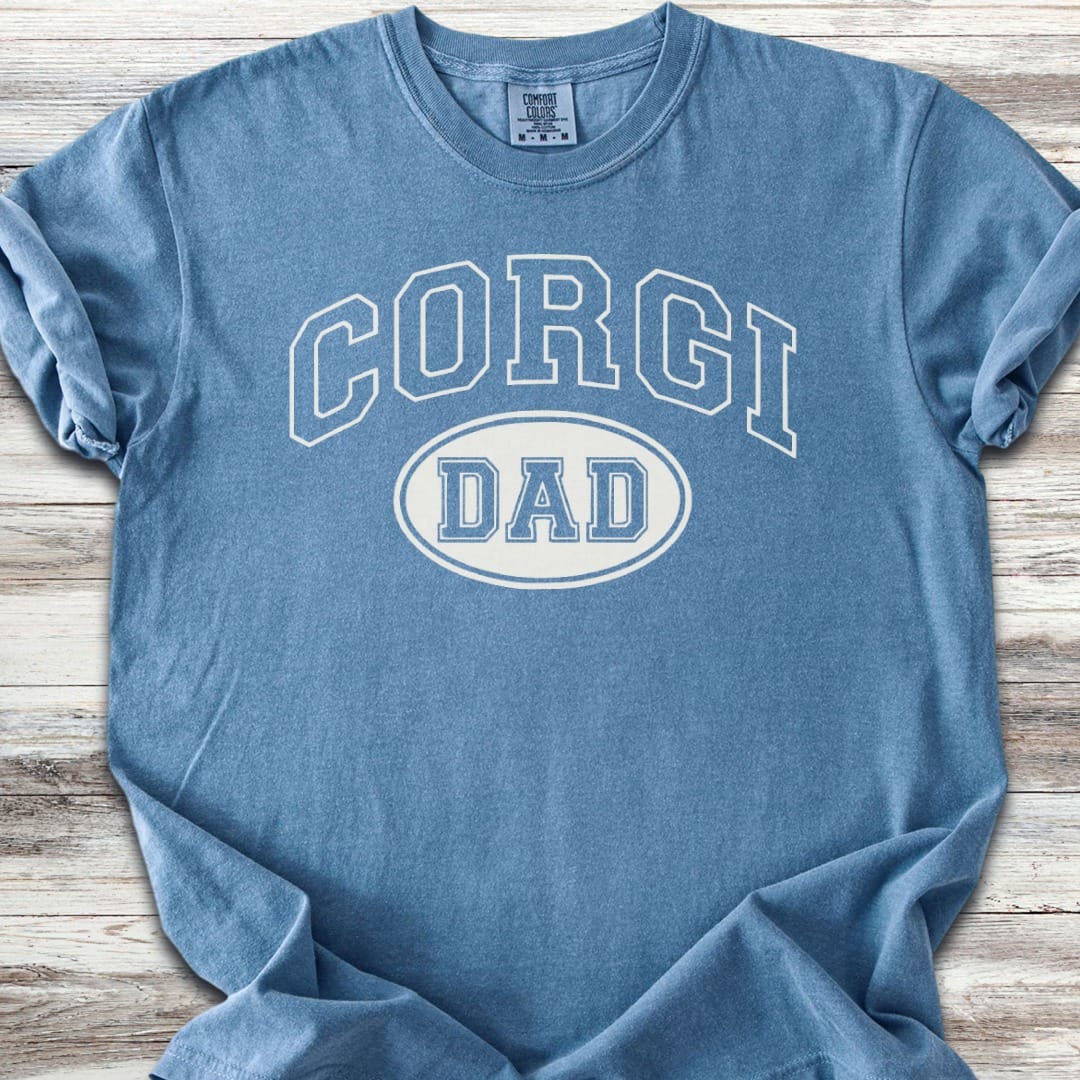 Corgi University Dad T-Shirt