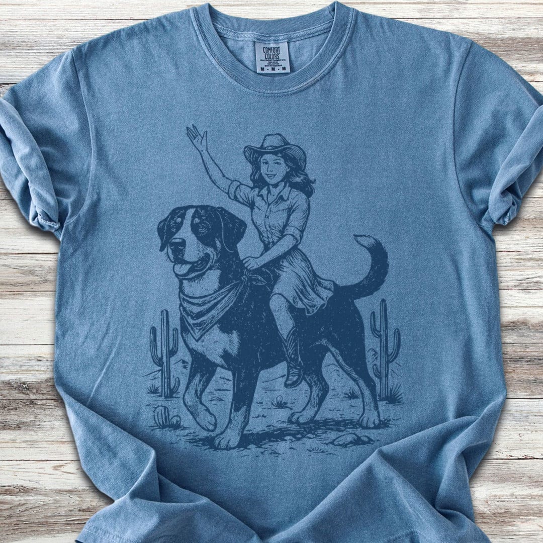Swiss Mountain Dog Cowgirl T-Shirt
