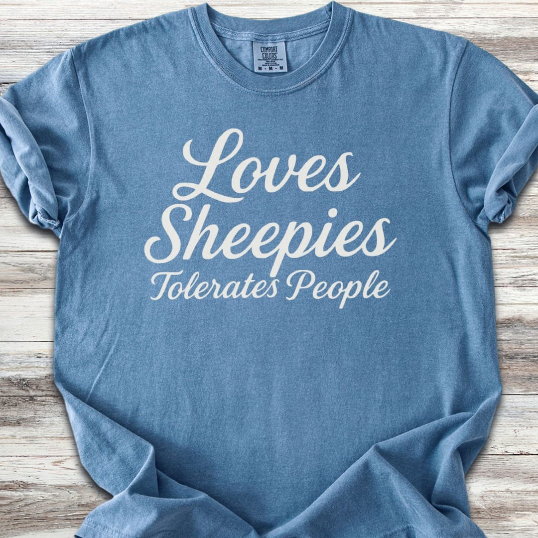 Old English Sheepdog Tolerates People T-Shirt