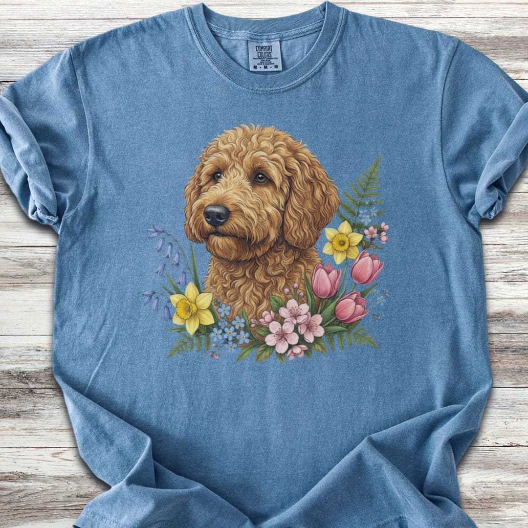 Goldendoodle Spring Portrait T-Shirt