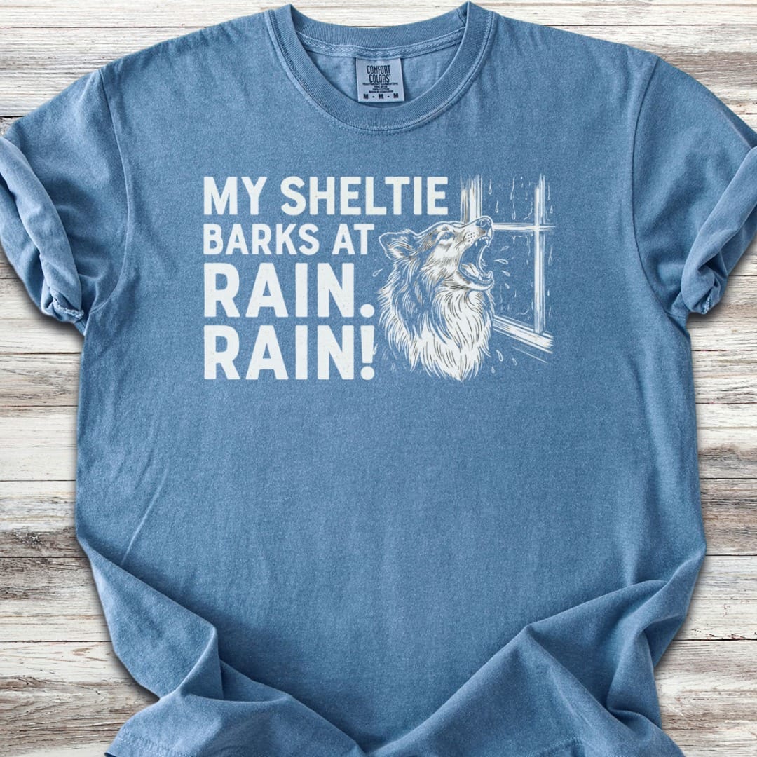 Shetland Sheepdog Rain T-Shirt