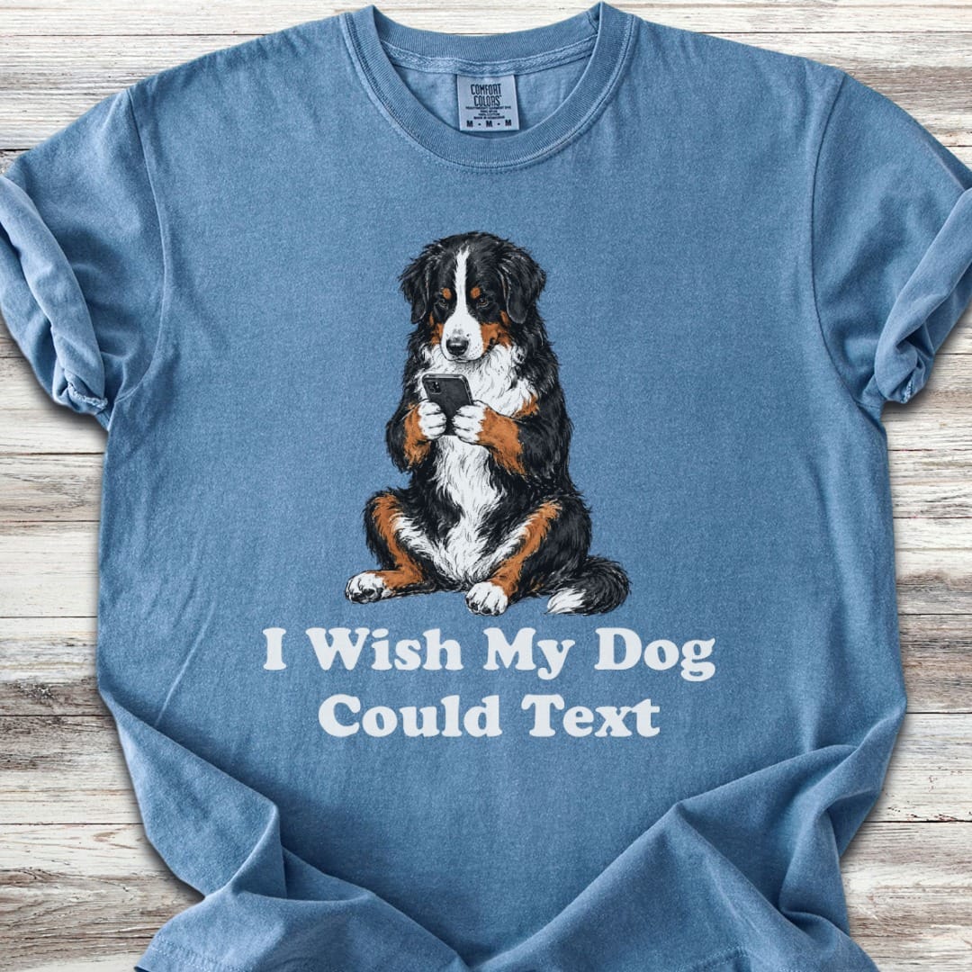 Bernese Mountain Dog Text T-Shirt