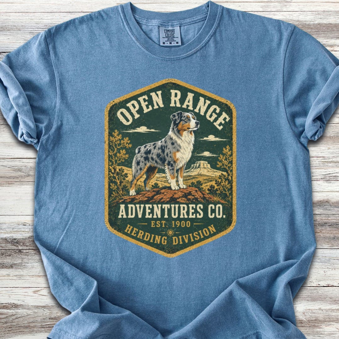 Australian Shepherd Adventures  T-Shirt