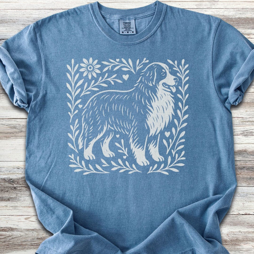 Bernese Mountain Dog Linocut T-Shirt