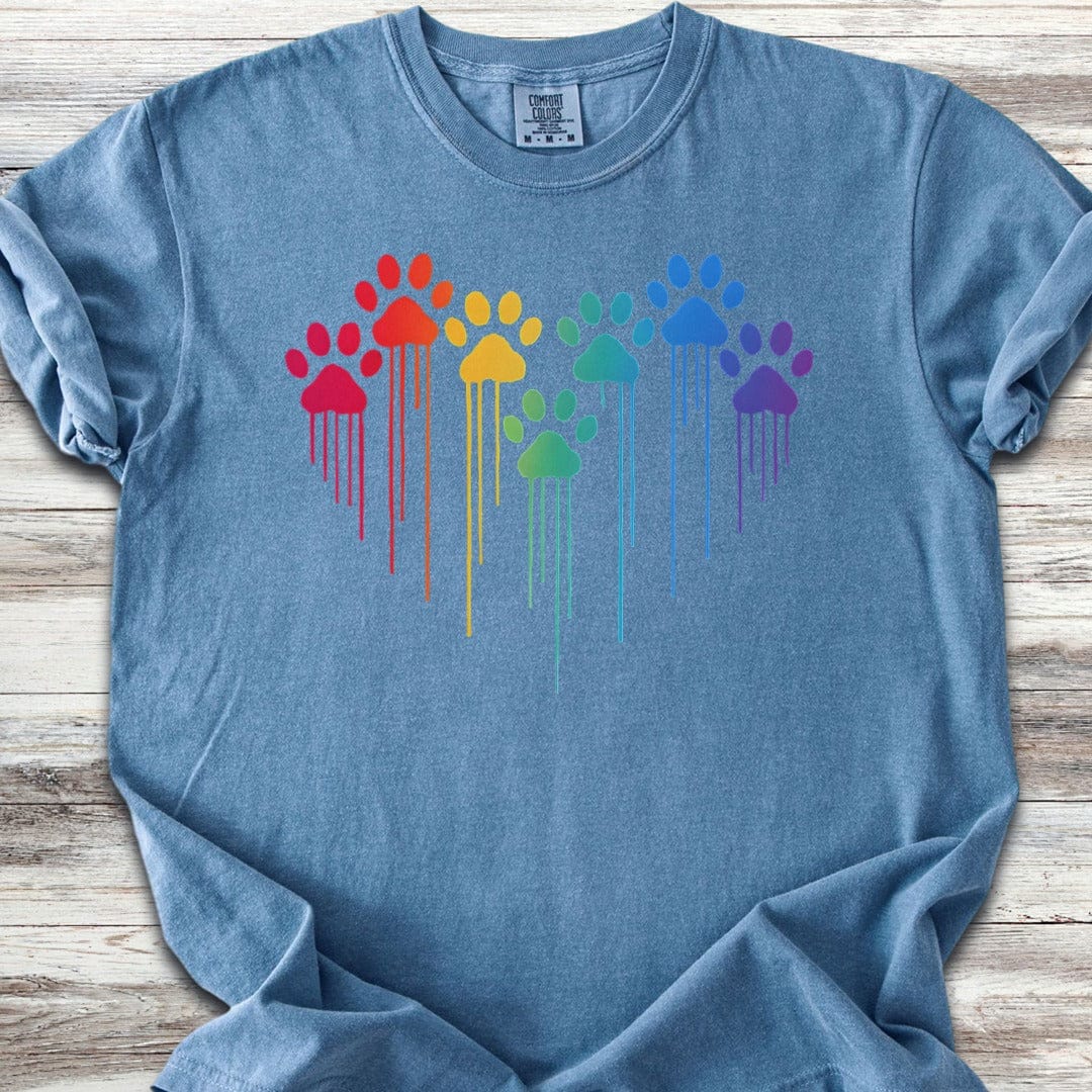 Rainbow Heart Prints T-Shirt