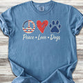 Peace Love Dogs USA T-Shirt