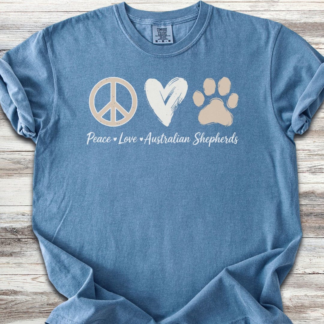 Australian Shepherd Peace T-Shirt
