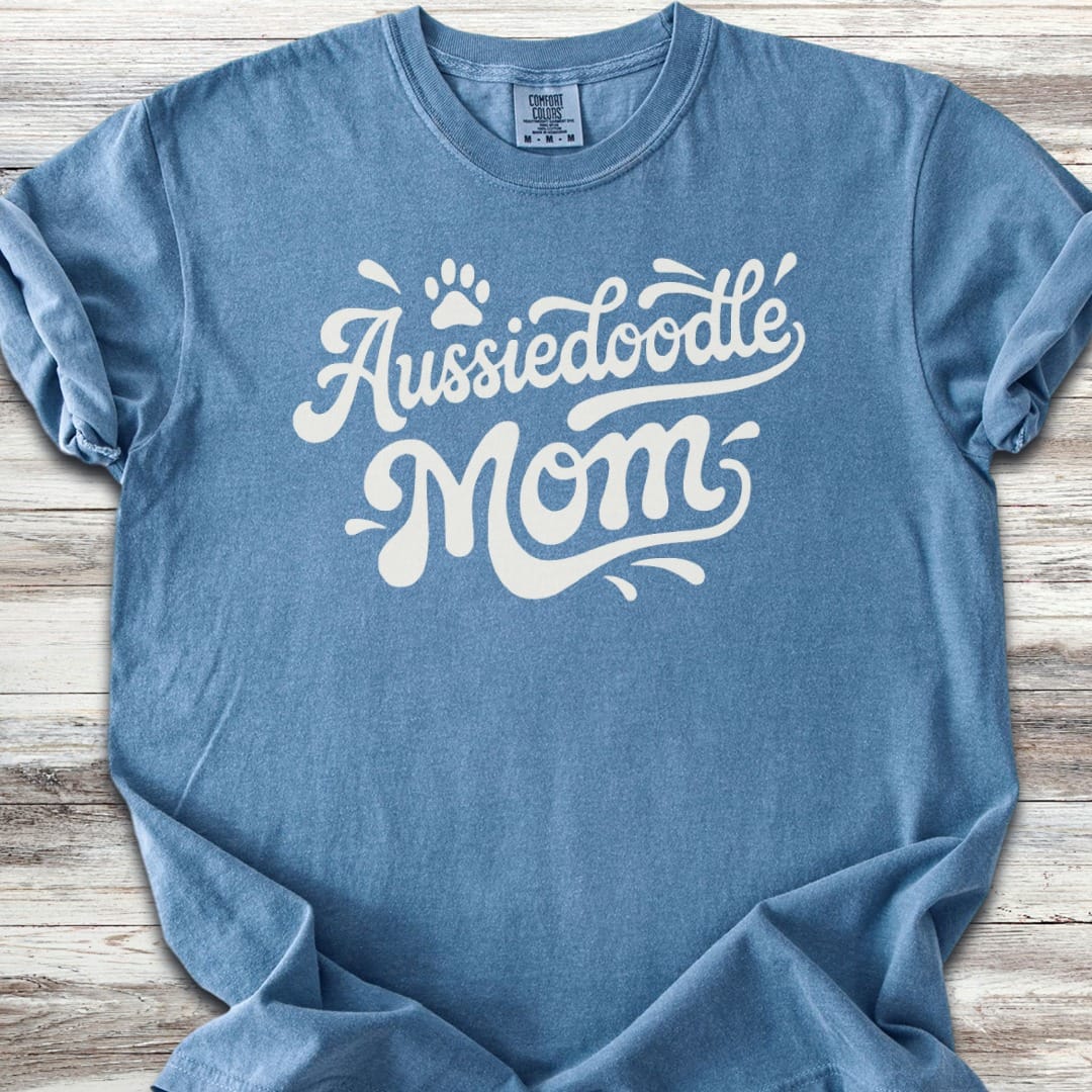 Aussiedoodle Groovy Mom T-Shirt