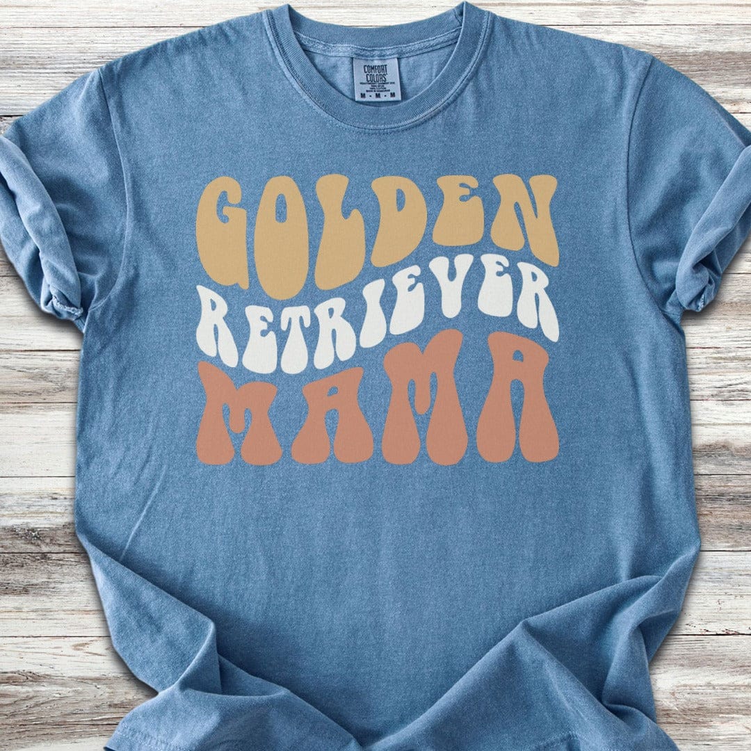 Golden Retriever Retro Mama T-Shirt
