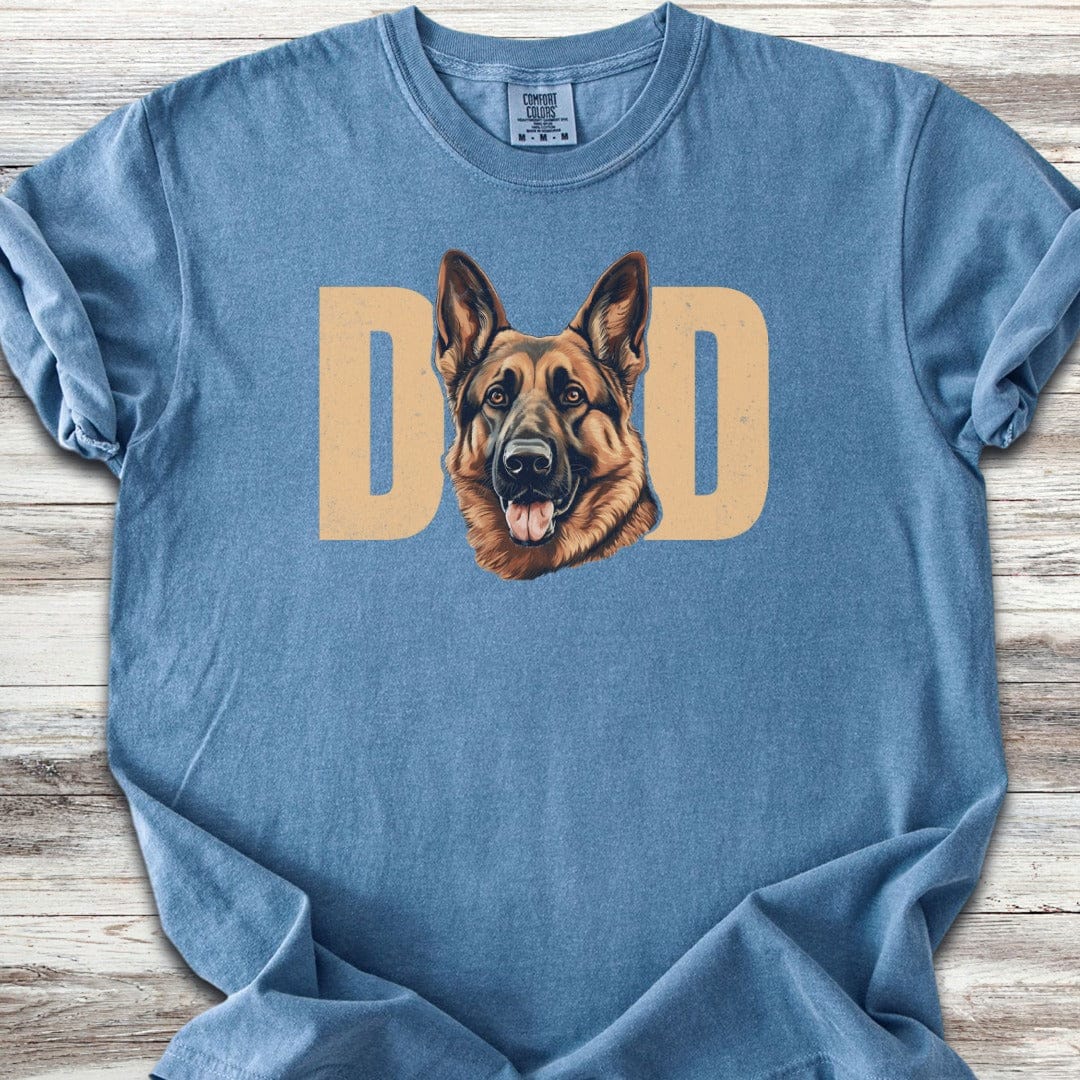German Shepherd Portrait Dad T-Shirt