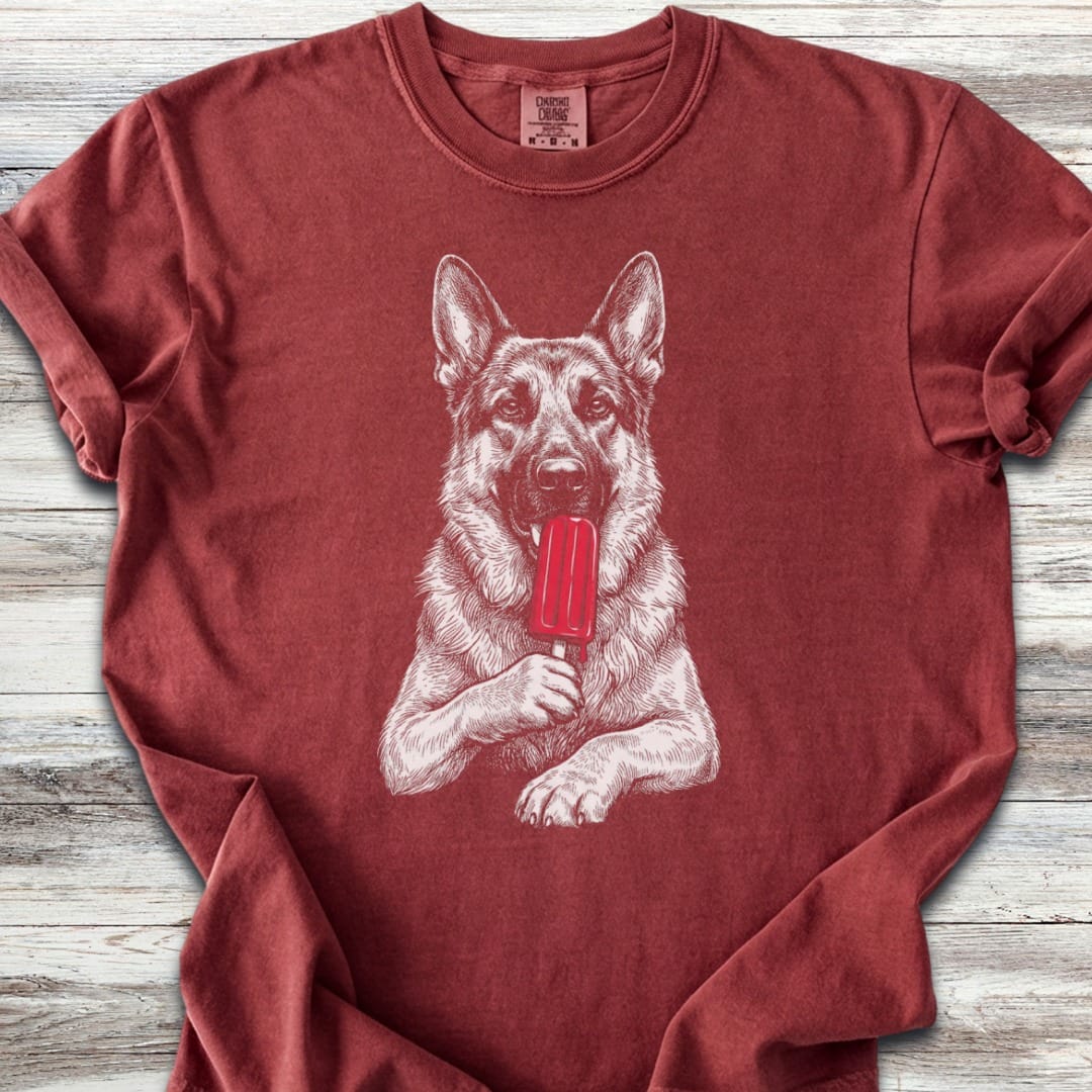German Shepherd Pupsicle T-Shirt