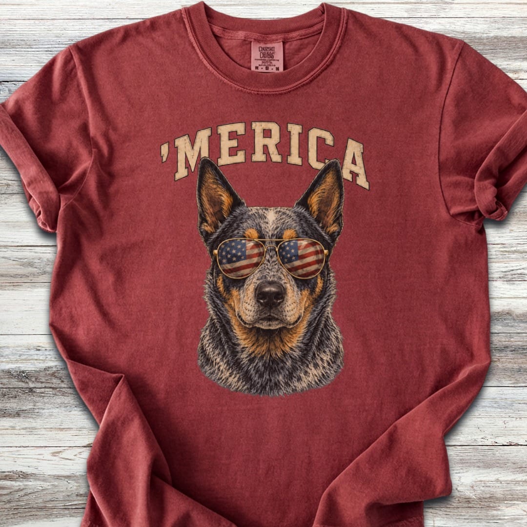 Australian Cattle Dog Blue 'Merica T-Shirt