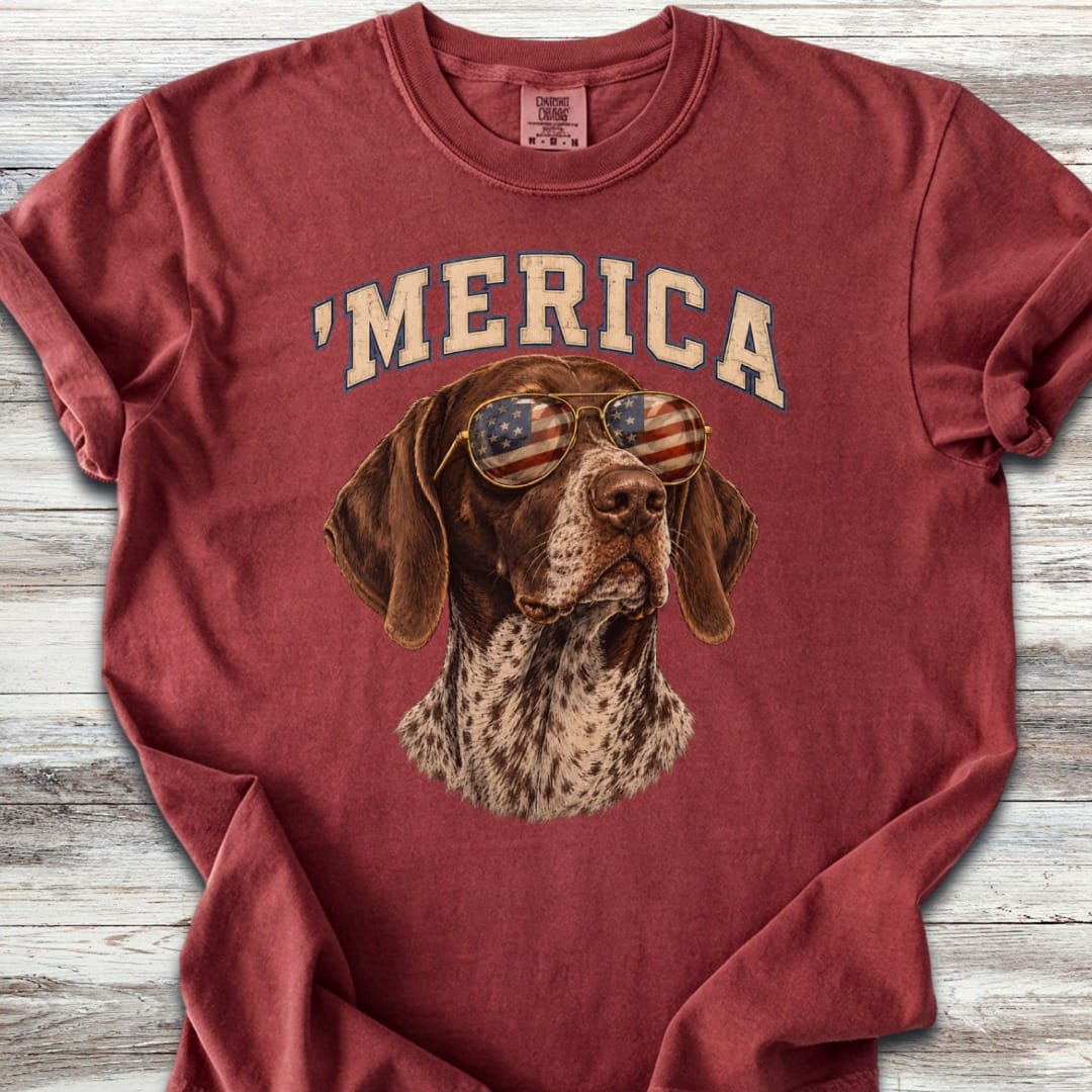German Shorthaired Pointer 'Merica T-Shirt