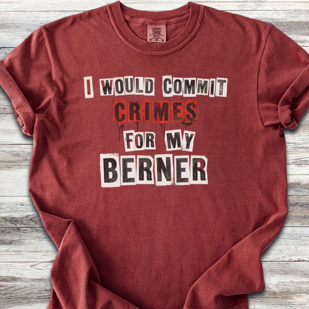 Bernese Mountain Dog Crimes T-Shirt