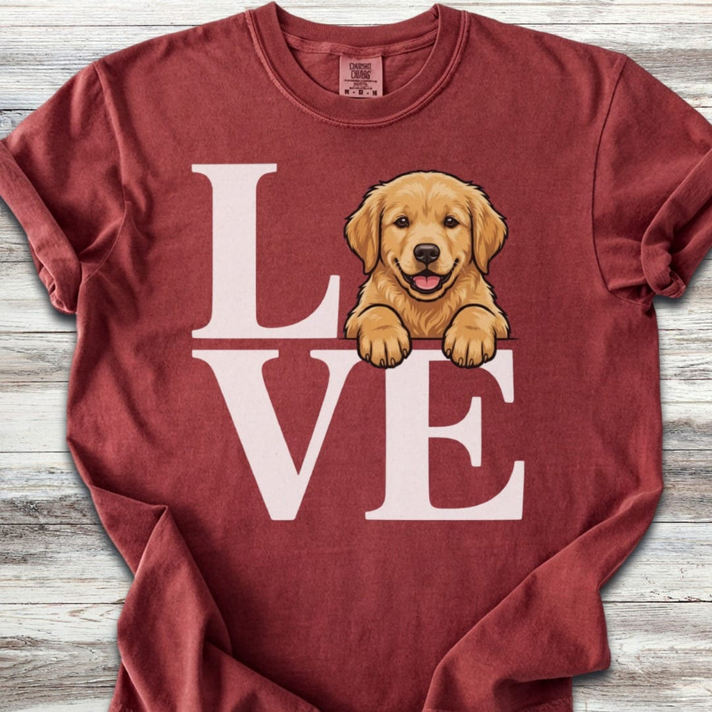 Golden Retriever Puppy Love T-Shirt