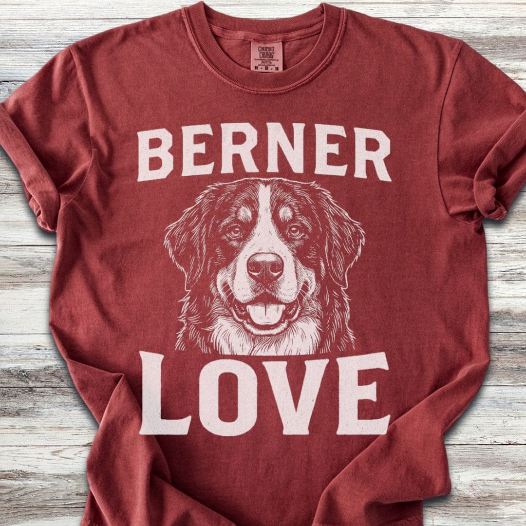 Bernese Mountain Dog Love Portrait T-Shirt