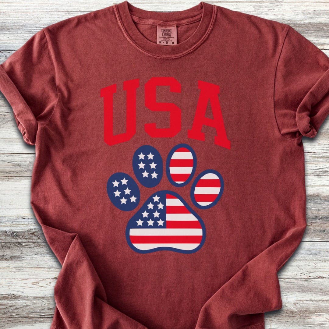 USA Paw Print T-Shirt