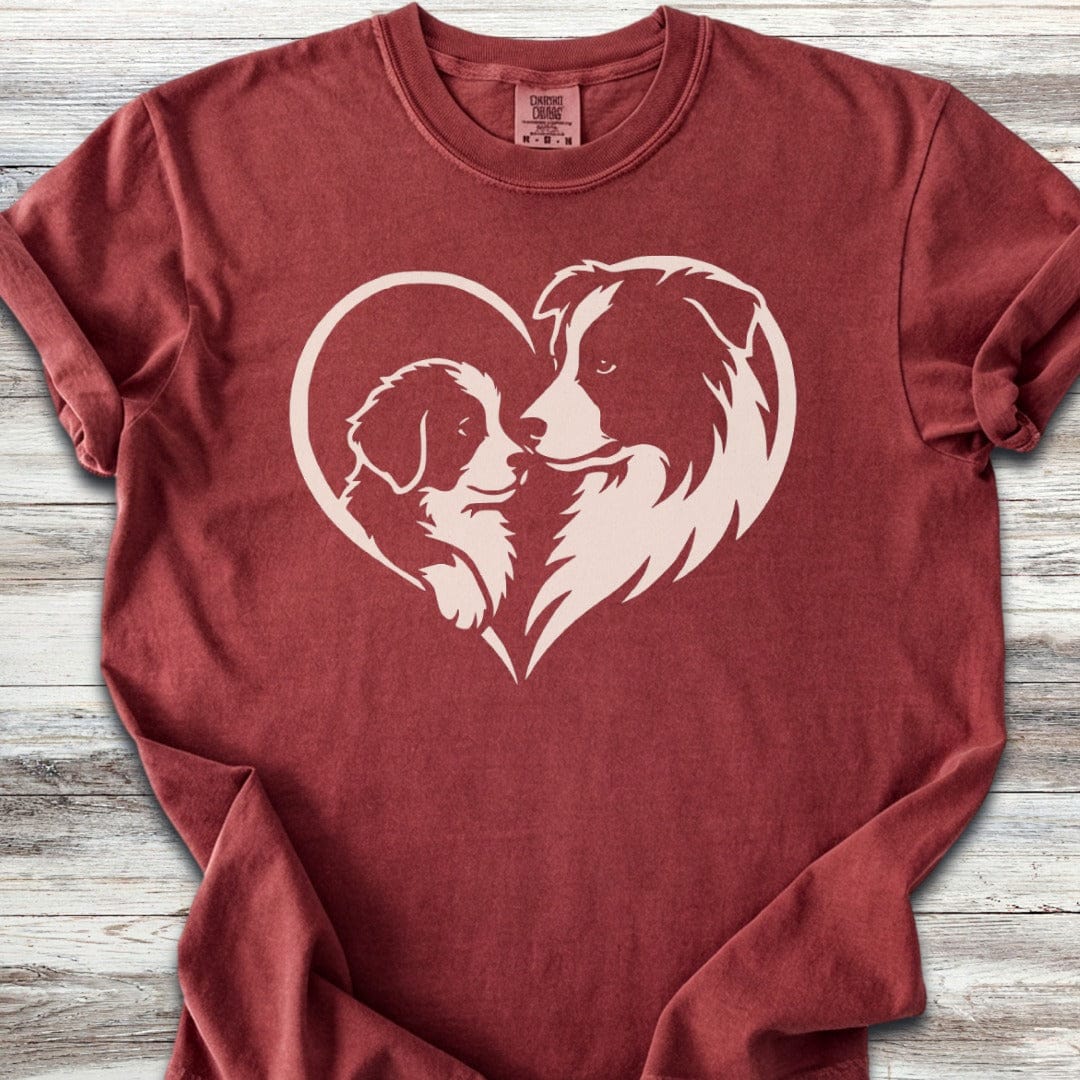 Border Collie Heart Bond T-Shirt