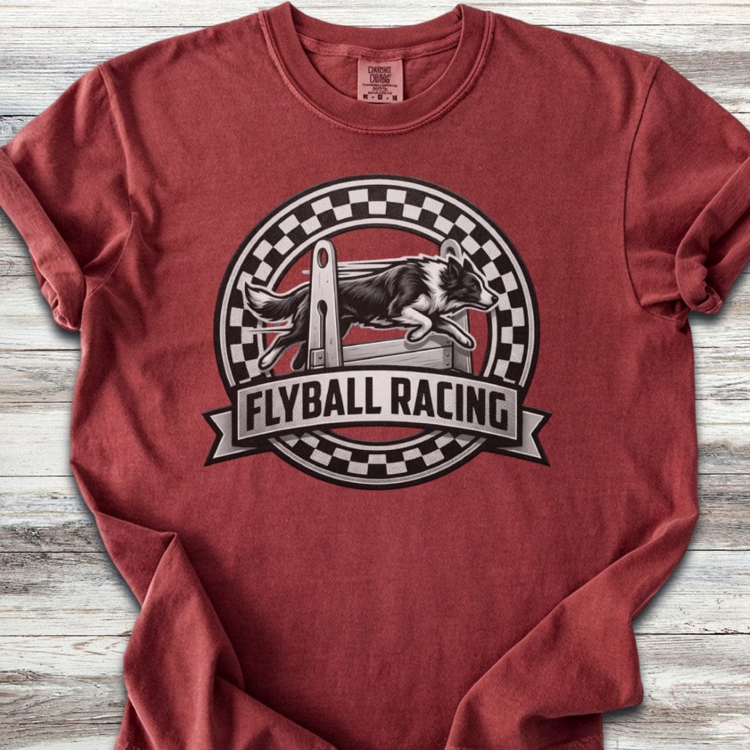 Border Collie Flyball Racing T-Shirt