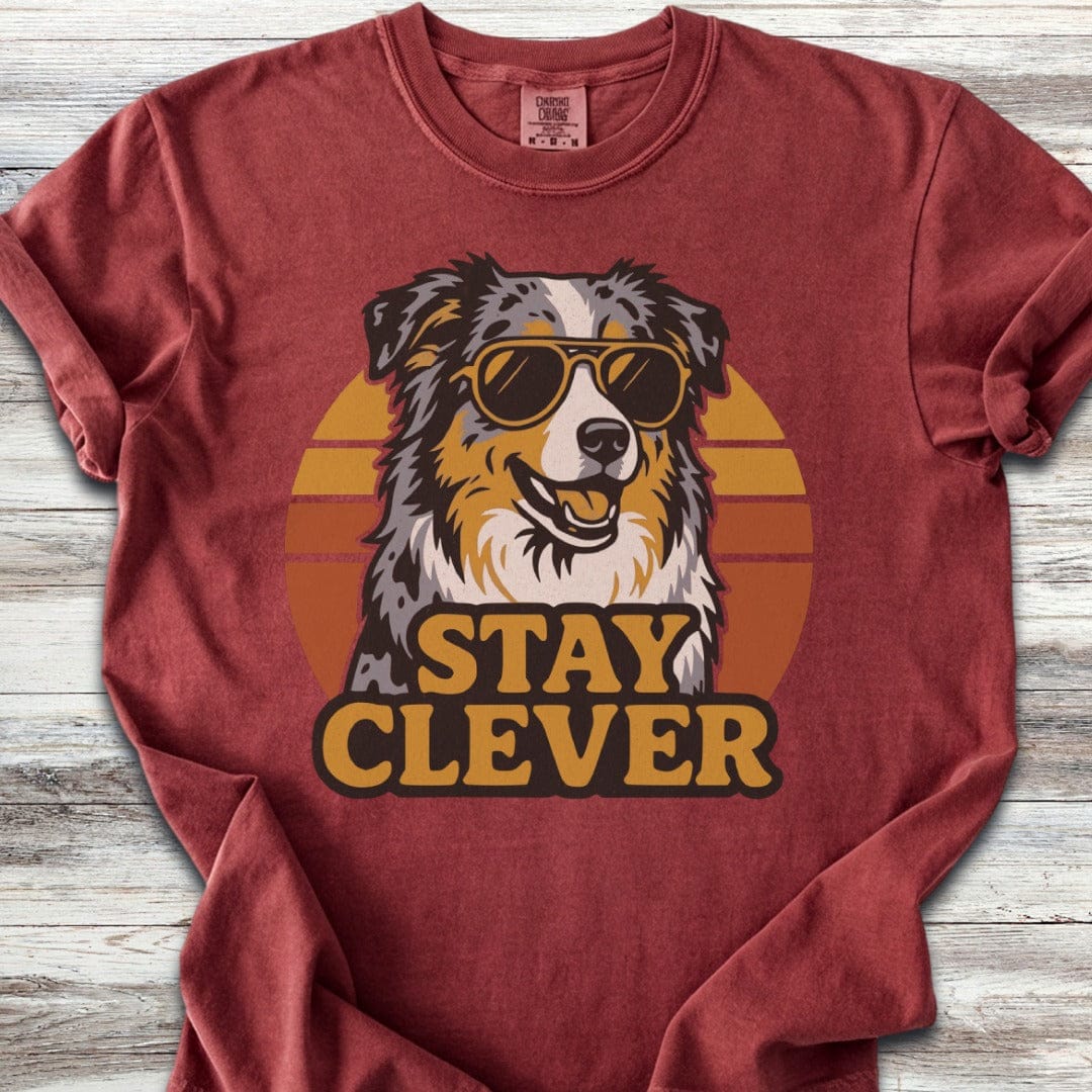Australian Shepherd Stay Clever T-Shirt