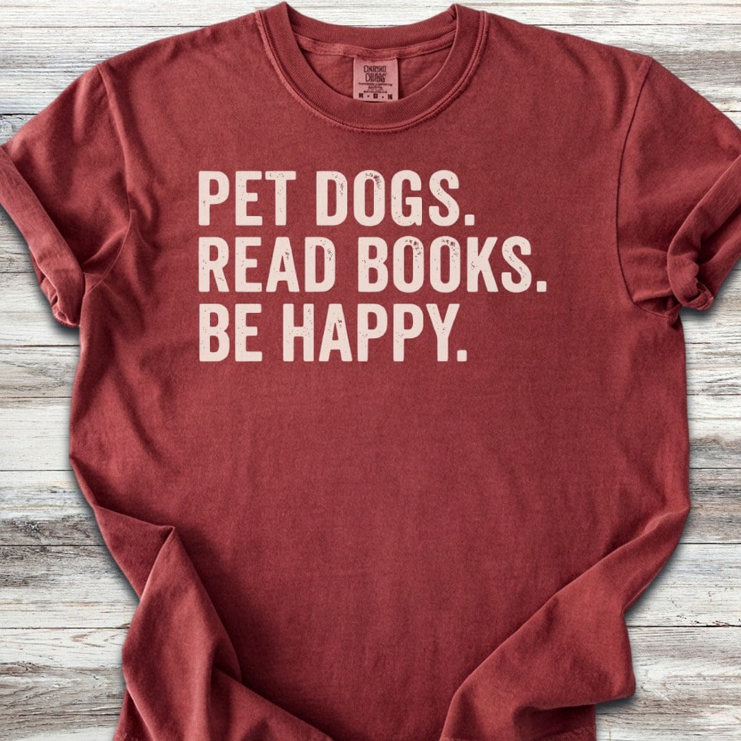 Dogs Books Happy T-Shirt