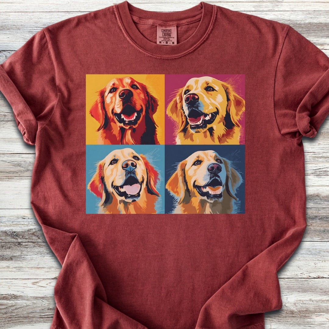 Golden Retriever Pop Art T-Shirt