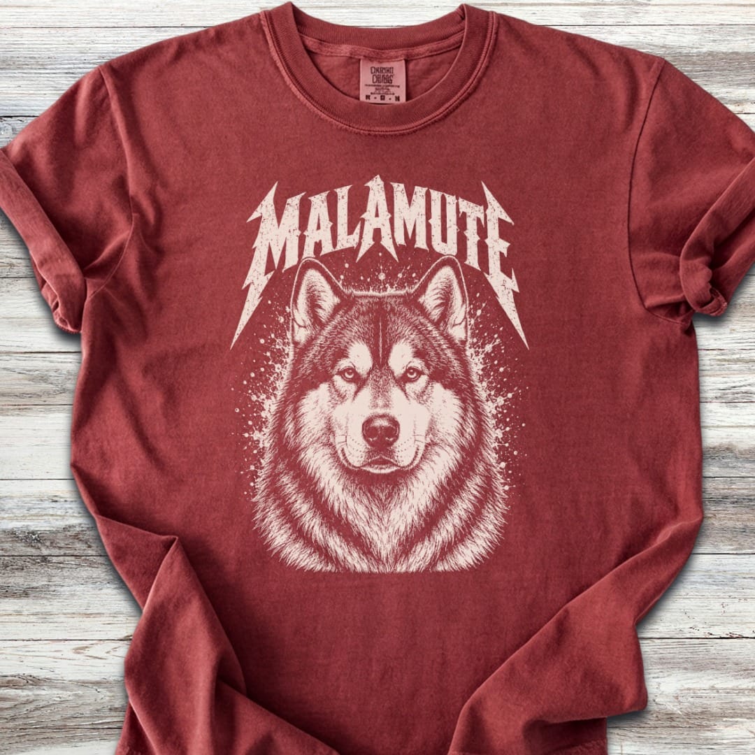 Alaskan Malamute Metal T-Shirt