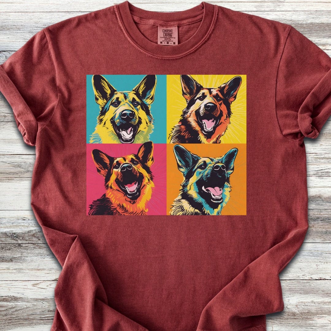 German Shepherd Pop Art T-Shirt