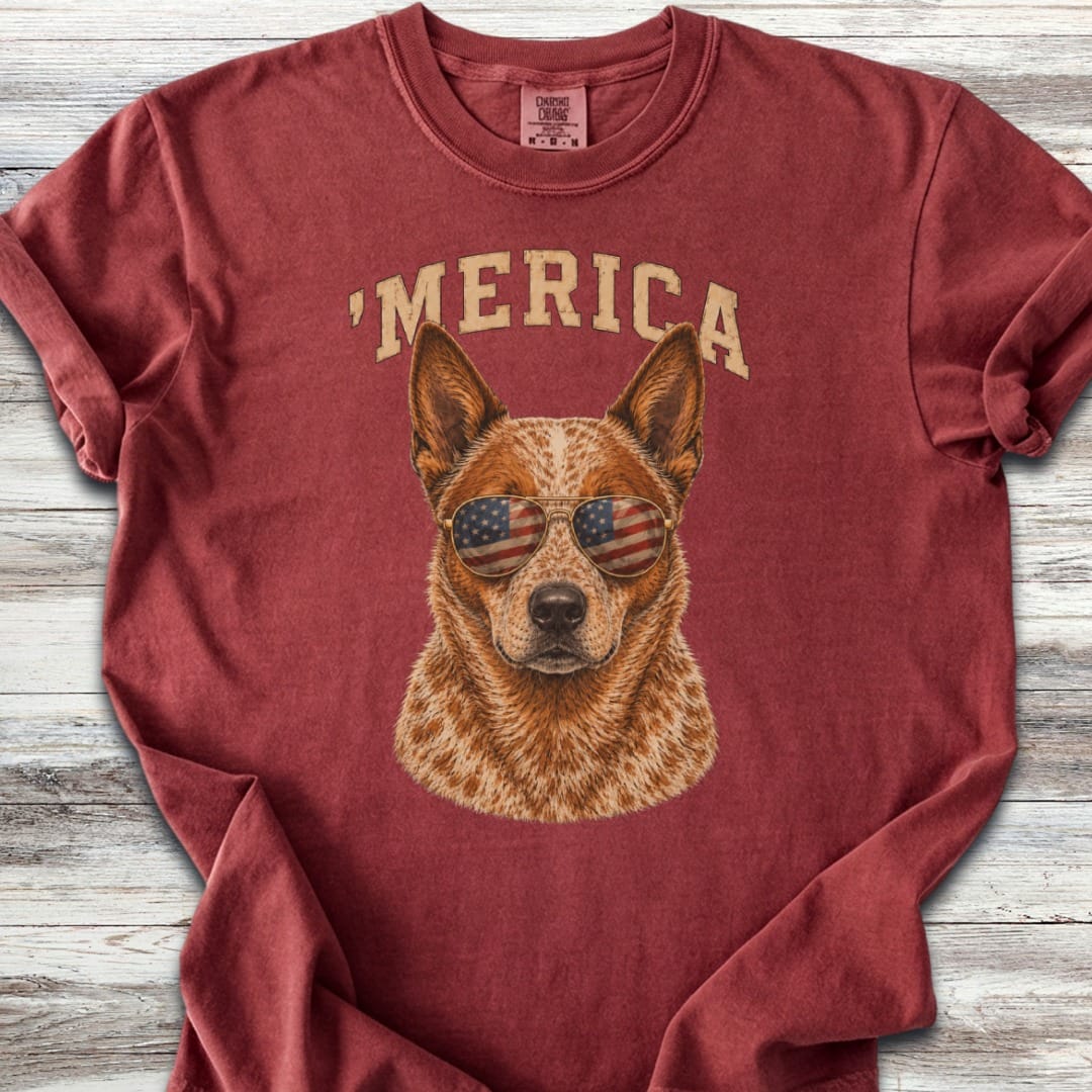 Australian Cattle Dog Red 'Merica T-Shirt
